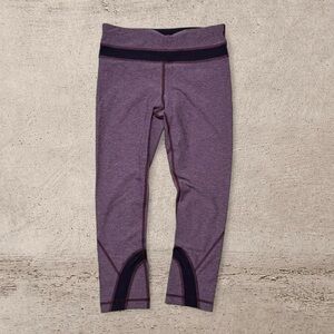 OG Lululemon Purple High Rise Leggings Size 4 Yoga Pilates